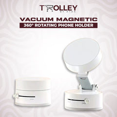 Vacuum Magnetic 360° Rotating Phone Holder – Total Flexibility, Anywhere!