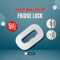 Double Button Refrigerator Door Lock – Easy & Secure