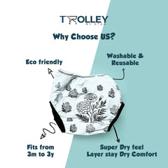 Baby Reusable Nappies | Bundle of 3 Reusable Nappies