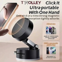 Vacuum Magnetic 360° Rotating Phone Holder – Total Flexibility, Anywhere!