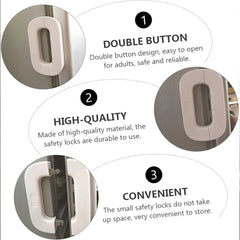 Double Button Refrigerator Door Lock – Easy & Secure