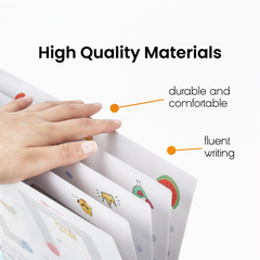 Reusable Educational Tracing Work Book For Kids 64 Pages with foam Duster and Pens