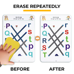 64 pages reusable Kids Educational Learning Tracing Book